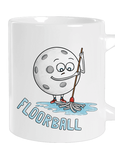 Floorball velký hrnek White