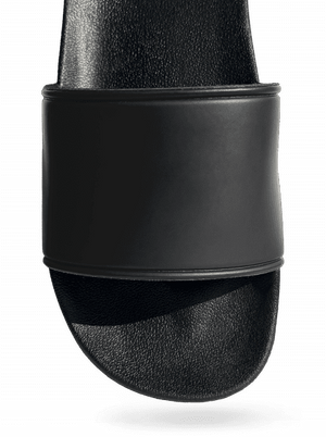 Bez potisku pantofle Black