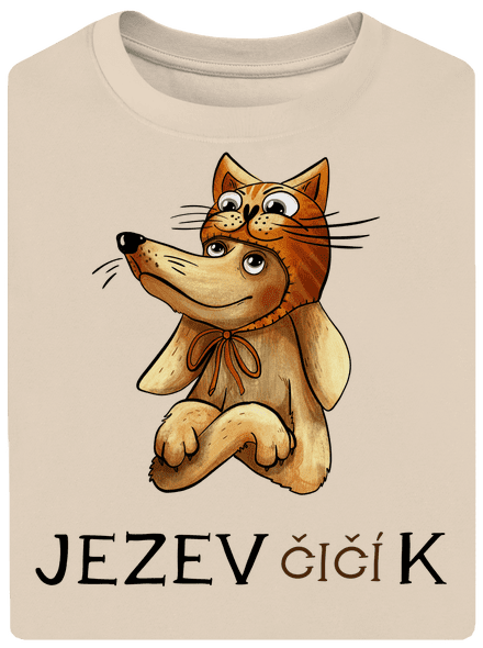 Jezevčičík unisex tričko oversized Almond