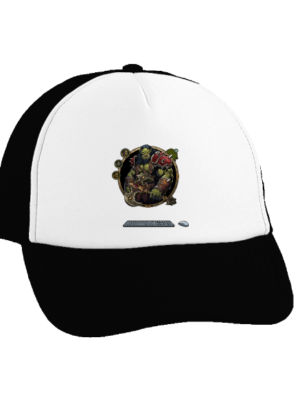 B17: Warcraft kšiltovka truckerka Black cap