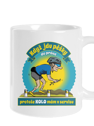 Závislost na kole klasický hrnek White