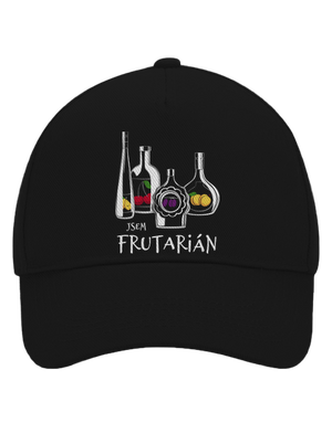 Frutarián kšiltovka baseballka Black