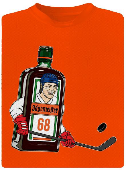 Jágrmeister pánské sportovní tričko Neon Orange