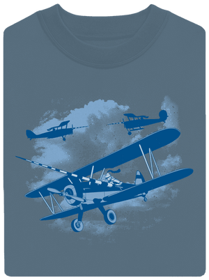 Rytíři nebes unisex mikina bez kapuce Nordic Blue