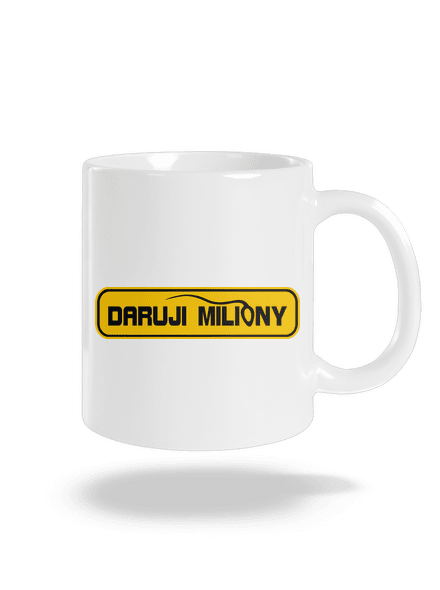 Miliony klasický hrnek White