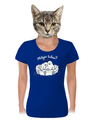 Miluju tulení dámské tričko Royal Blue Mal