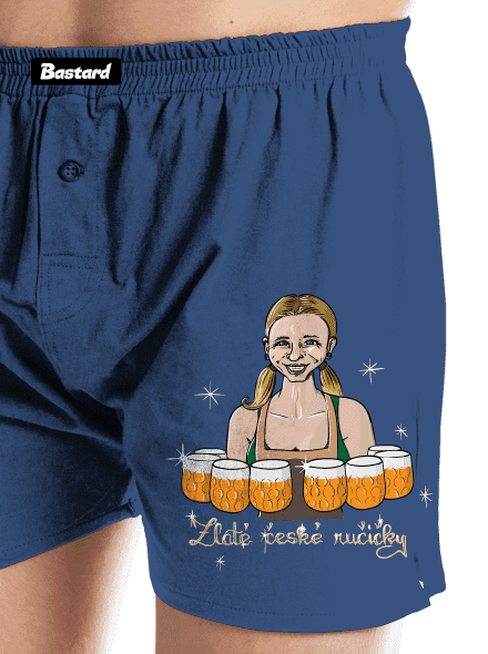 České ručičky pánské trenky Blue