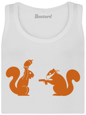 Veverky dámské tílko klasické White