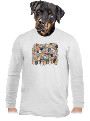 Najdi čerta pánské dlouhý rukáv White