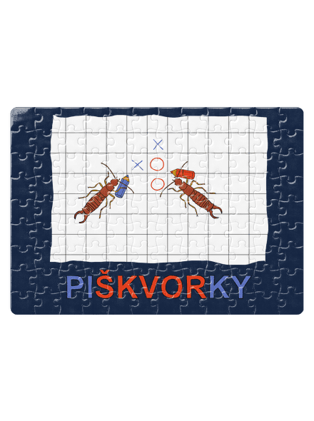 Škvoří piškvorky puzzle White