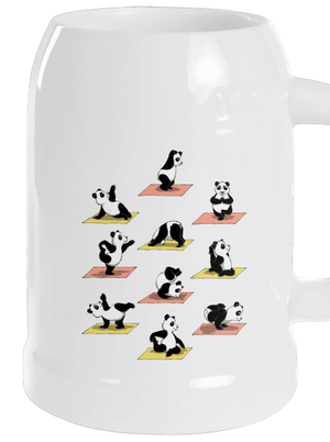 Pandí jóga půllitr White