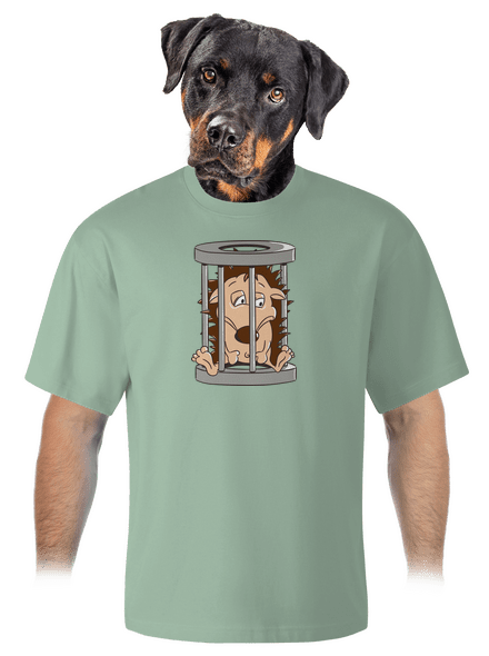 Ježeček v kleci unisex tričko oversized Sage