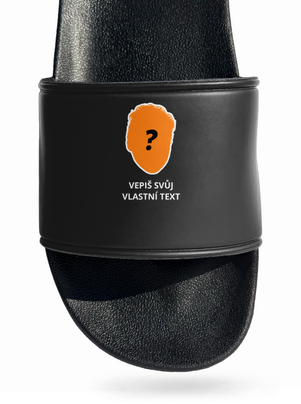 Tvoje hlava pantofle Black