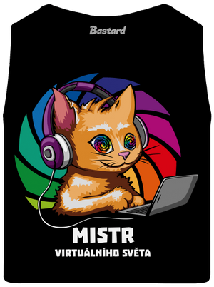 Mistr virtuálního světa pánské tílko Black