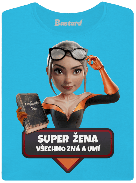 Super máma dámské tričko Blue Atol
