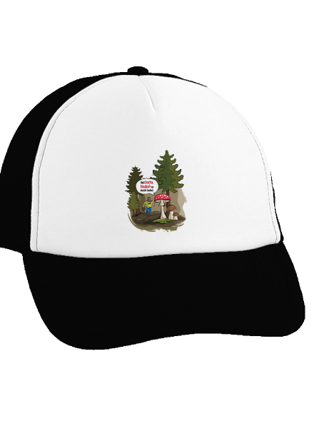 Bacha houbař kšiltovka truckerka Black cap