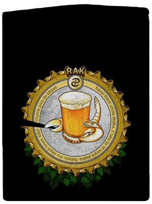 Pivní horoskop: Rak pánská mikina na zip Black