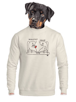 unisex mikina bez kapuce