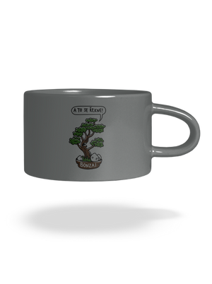 Bonzai hrnek makronka Grey Macaron