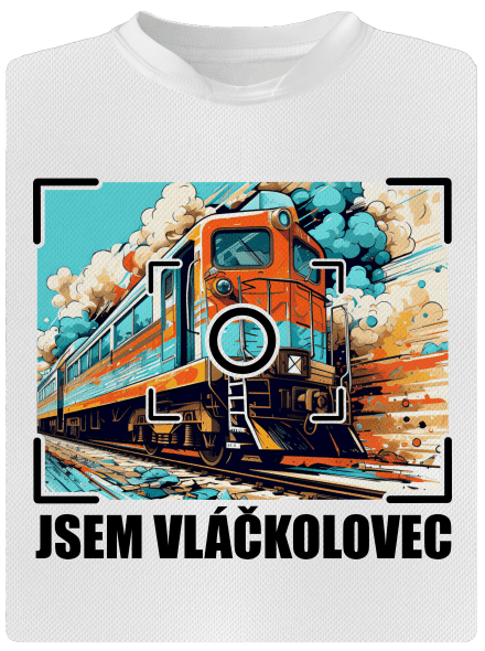 Jsem vláčkolovec dětské sportovní tričko White
