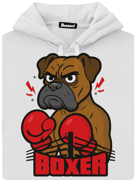 Boxer dámská mikina klokanka White