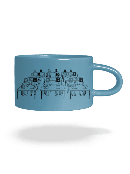 Cimrman: Debil, blbeček hrnek makronka Blue Macaron