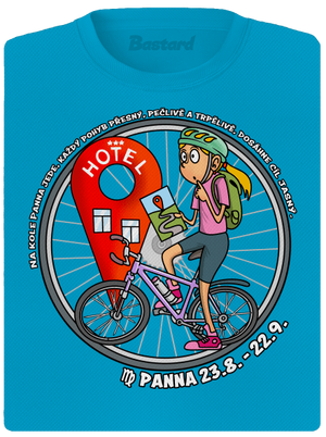 Cyklistický horoskop: Panna dámské sportovní tričko Blue Atol