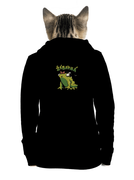 Žábavní dámská mikina na zip Black