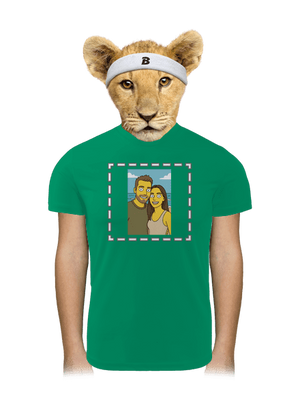 Simpsonovi z vlastní fotky dětské sportovní tričko Kelly Green Mal