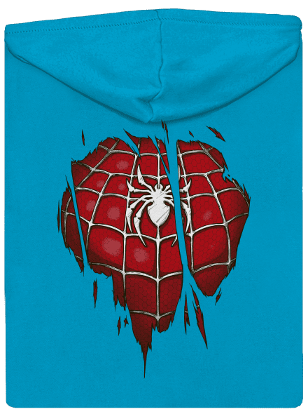 Spider Inside dámská mikina na zip Blue Atol