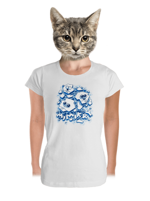 Ledové mimikry dámské tričko premium White