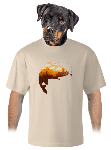 Kapitální úlovek unisex tričko oversized Almond