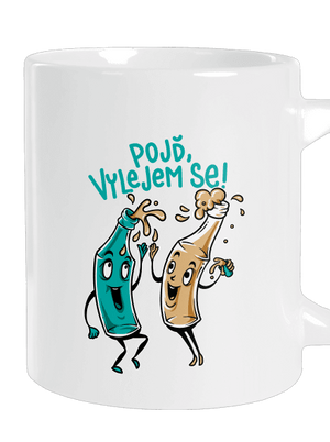 Vylitý velký hrnek White