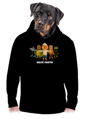 Brainrot parta pro kluky pánská mikina klokanka Black