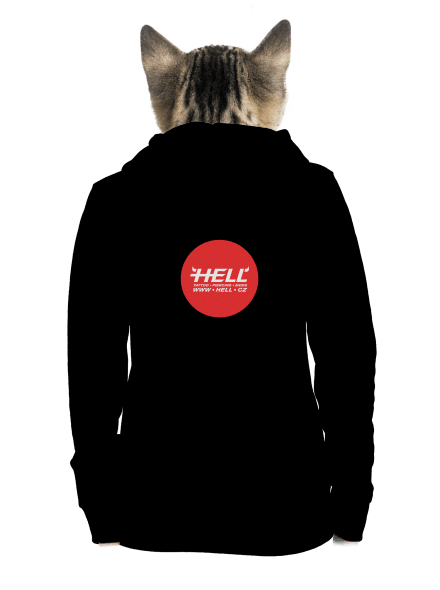Hell logo dámská mikina na zip Black