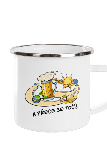 A přece se točí! plecháček White