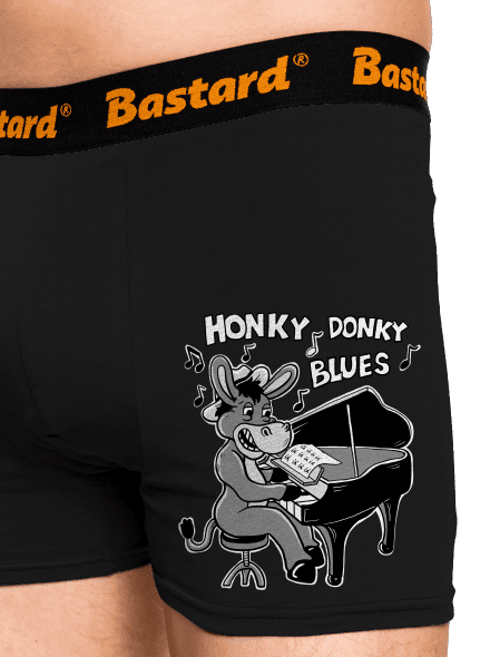 Honky donky blues boxerky Black
