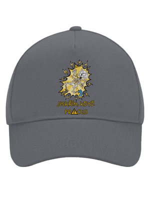 Jiskřím kšiltovka baseballka Graphite grey