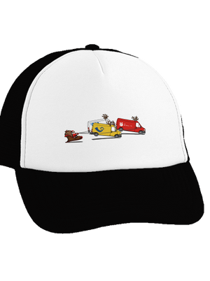 Santa se soby kšiltovka truckerka Black cap