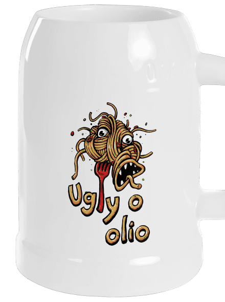 Ugly o olio půllitr White