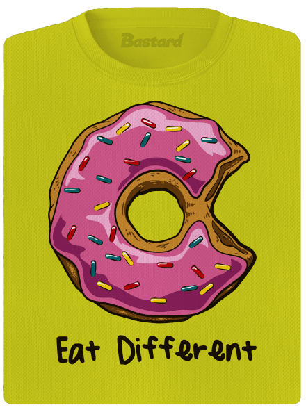 Eat different dámské sportovní tričko Neon Yellow