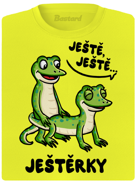 Ještě, ještě dámské sportovní tričko Neon Yellow