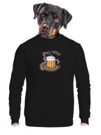 unisex mikina bez kapuce