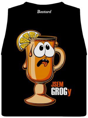 Jsem grogy dámské tílko volné Black