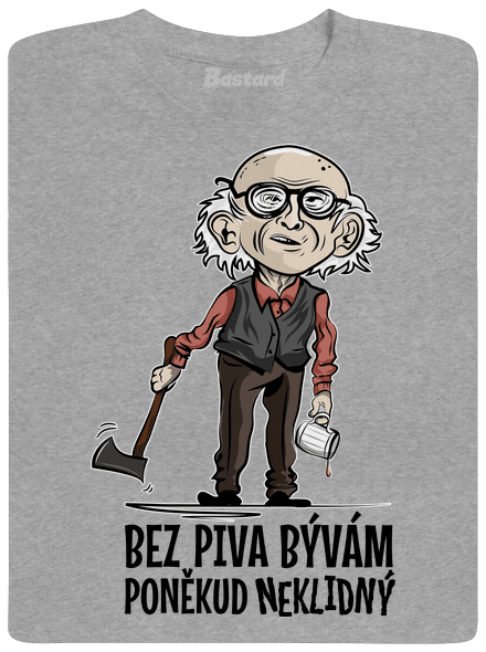 Neklidný bez piva pánské tričko Sport Grey