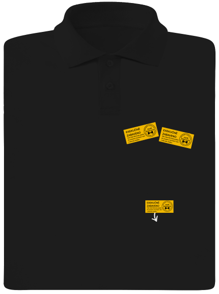 Exekuce pánská polokošile Black