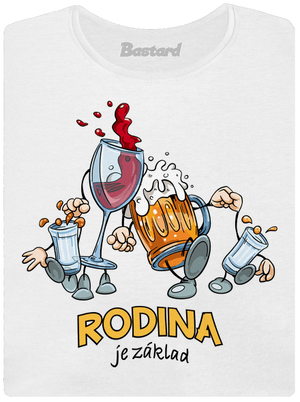 Rodina je základ dámské tričko s lemem White