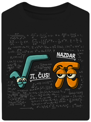 Pí, čus! unisex tričko oversized Black