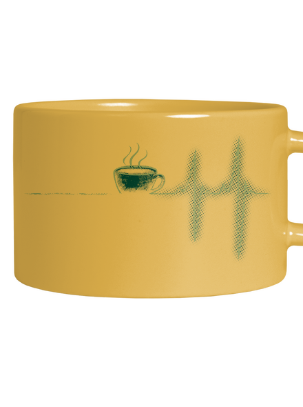 Coffee help hrnek makronka Yellow Macaron