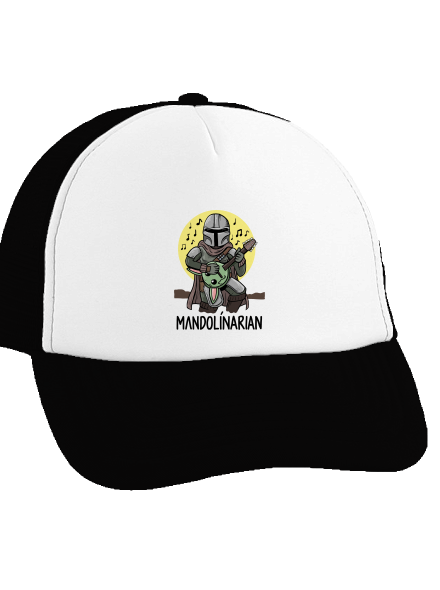 Mandolínarian kšiltovka truckerka Black cap